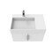 Castello Usa Amazon 30-inch White Left Vanity Set with White Top and Chrome Handles CB-MC-30W-CHR-2056L-WH - alternate 4